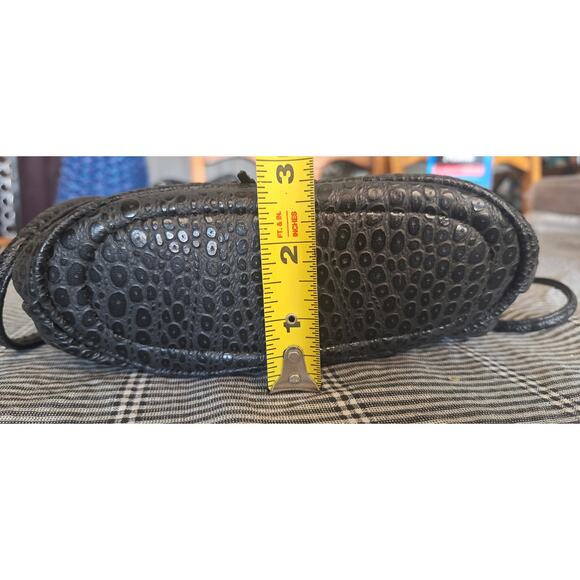 80s NAS Alentino- black tassel shoulder bag excellent vintage condition! 8" x 7" - Picture 8 of 8